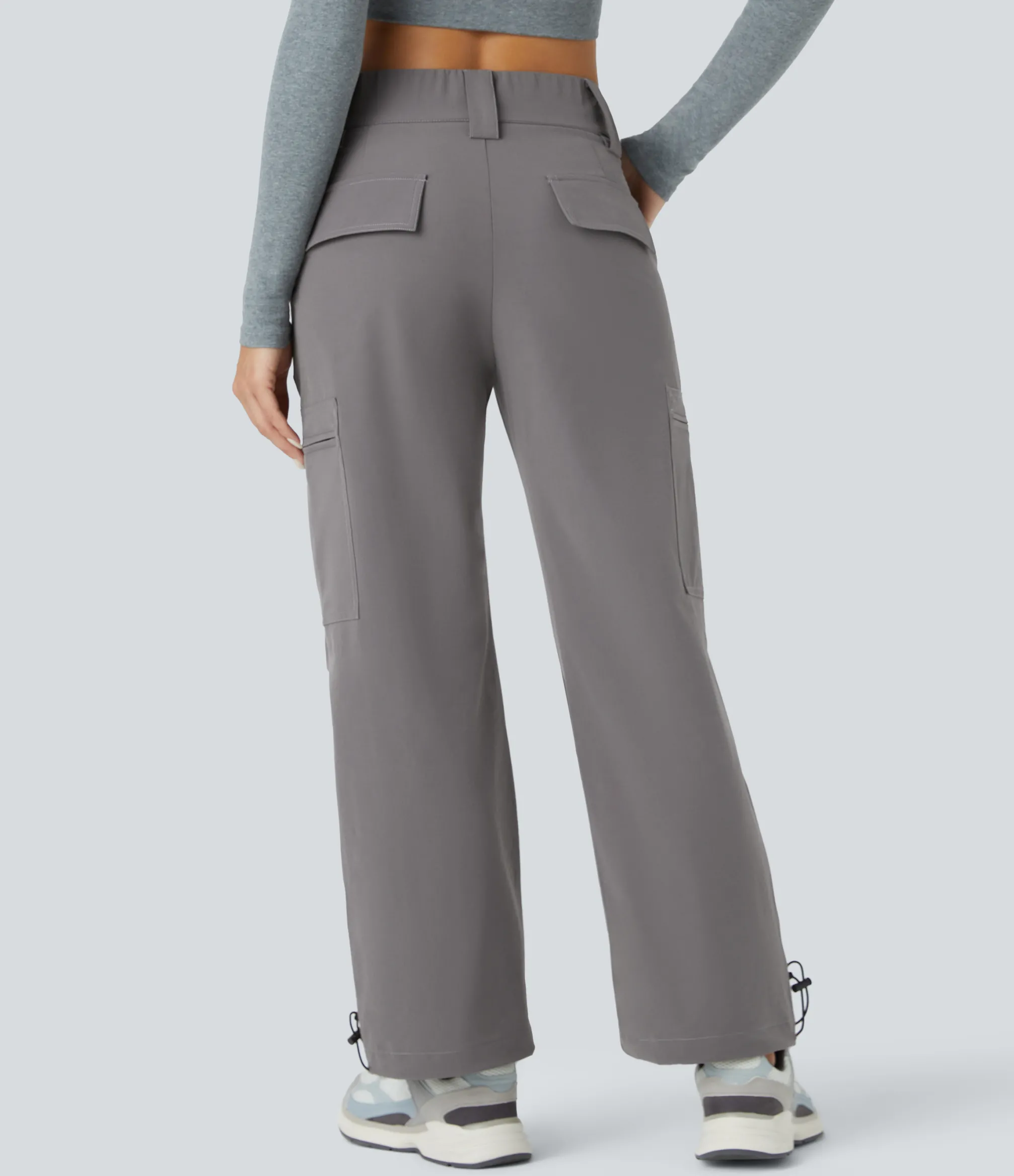 Pants|Cargo Pants<HALARA Mid Rise Zipper Pockets Casual Cargo Joggers