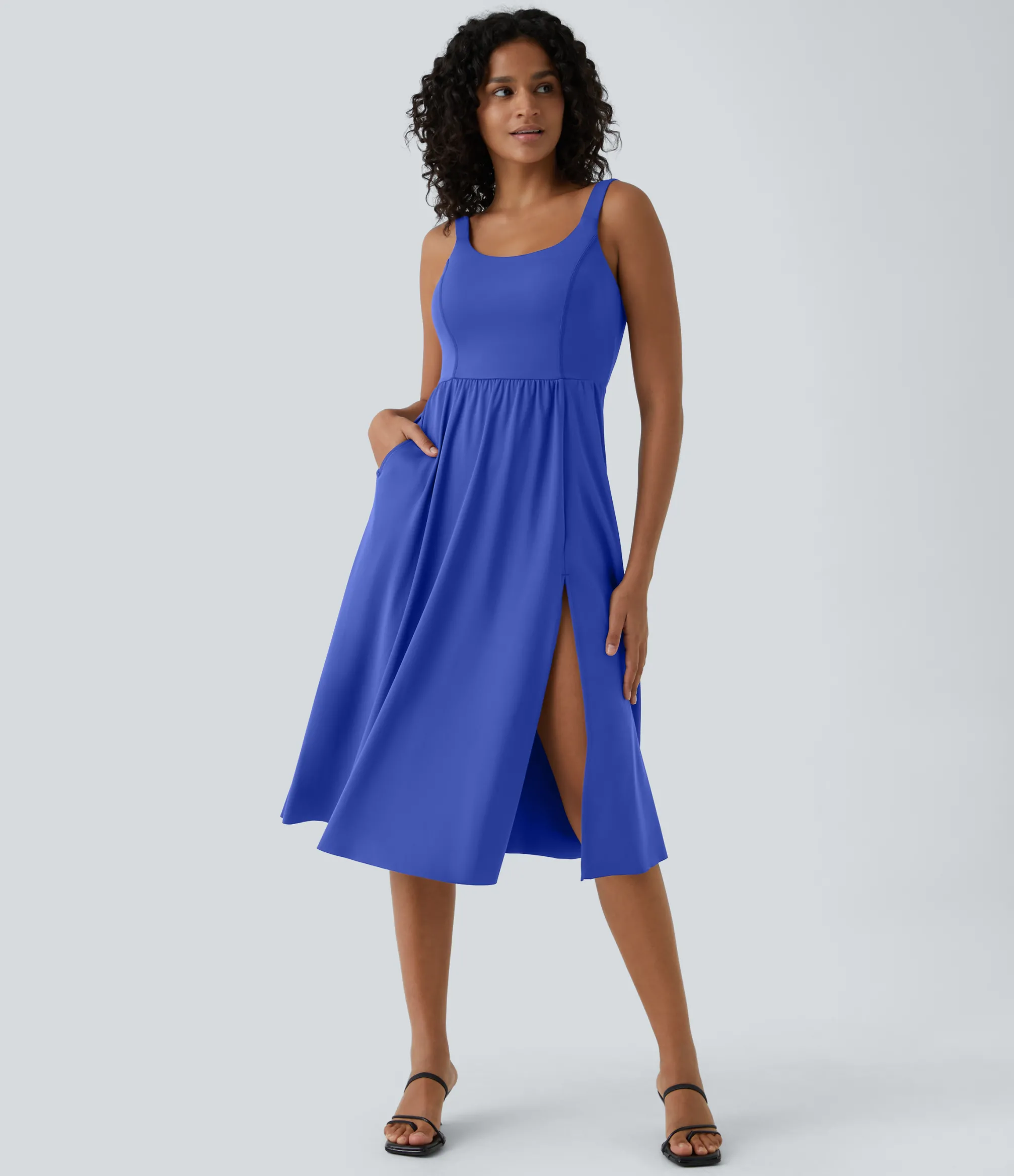 Maxi & Midi Dresses|Dresses<HALARA Padded Midi Casual Dress