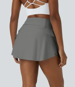 Mini Skirts|Casual Skirts<HALARA Plain 2-in-1 Back Waistband Pocket Dance Skirt