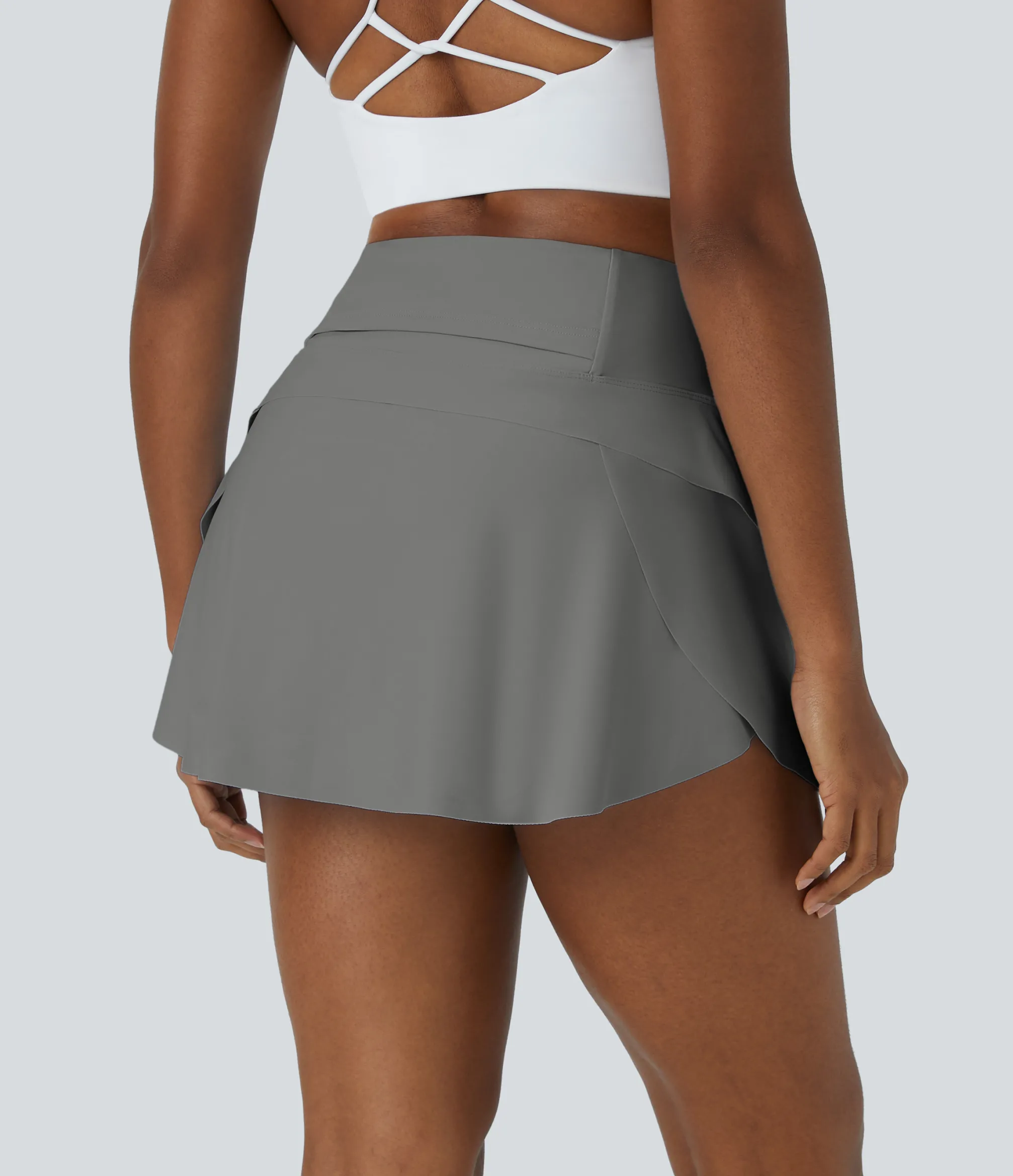 Mini Skirts|Casual Skirts<HALARA Plain 2-in-1 Back Waistband Pocket Dance Skirt