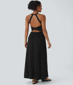 Maxi & Midi Dresses|Dresses<HALARA Pocket Flowy Maxi Dress