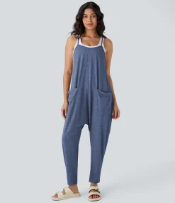 Jumpsuits<HALARA Pockets Casual Harem Tapered Jumpsuit