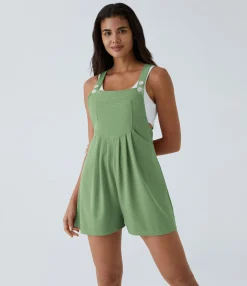 Jumpsuits<HALARA Pockets Waffle Casual Overalls