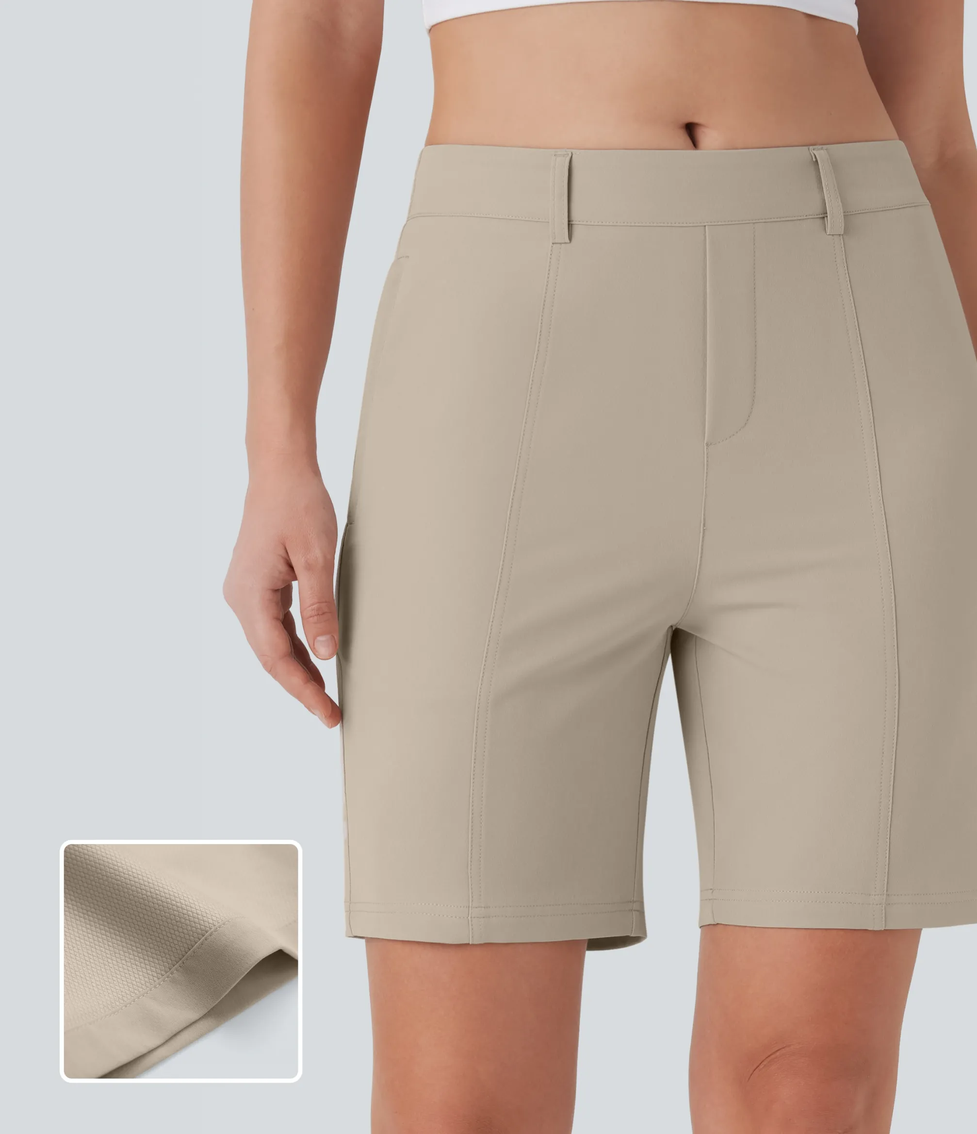 Active Shorts|Shorts<HALARA Quick Dry Mid Rise Casual Bermuda Shorts with Pockets-UPF 40+