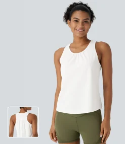 Tank Tops & Camis|Tank Tops<HALARA Racerback Curved Hem Quick Dry Running Tank Top-UPF50+