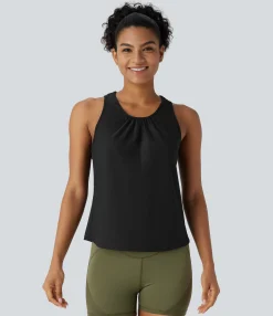 Tank Tops & Camis|Tank Tops<HALARA Racerback Curved Hem Quick Dry Running Tank Top-UPF50+