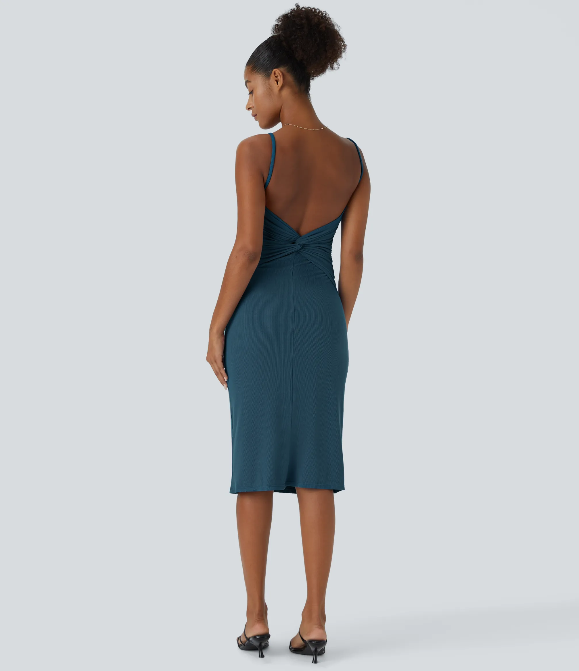Bodycon Dresses|Maxi & Midi Dresses<HALARA Ribbed Knit Bodycon Midi Casual Dress