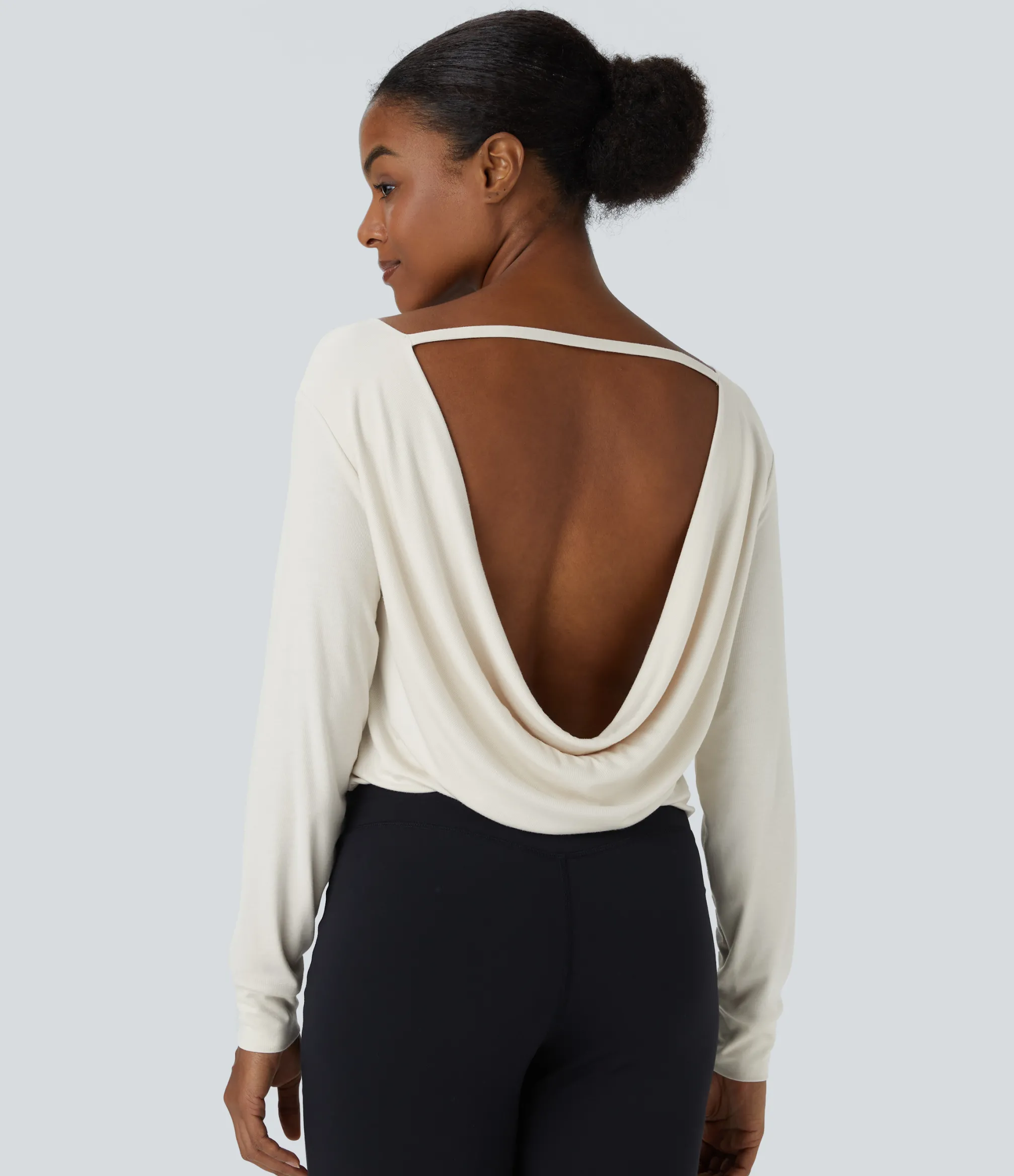 Casual Tops<HALARA Ribbed Long Sleeve Casual Top