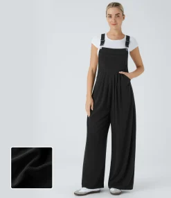 Jumpsuits<HALARA Ribbed Pockets Casual Overalls