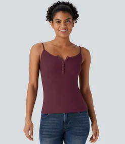 Casual Tops|Tank Tops & Camis<HALARA Ribbed Skinny Casual Cami Top