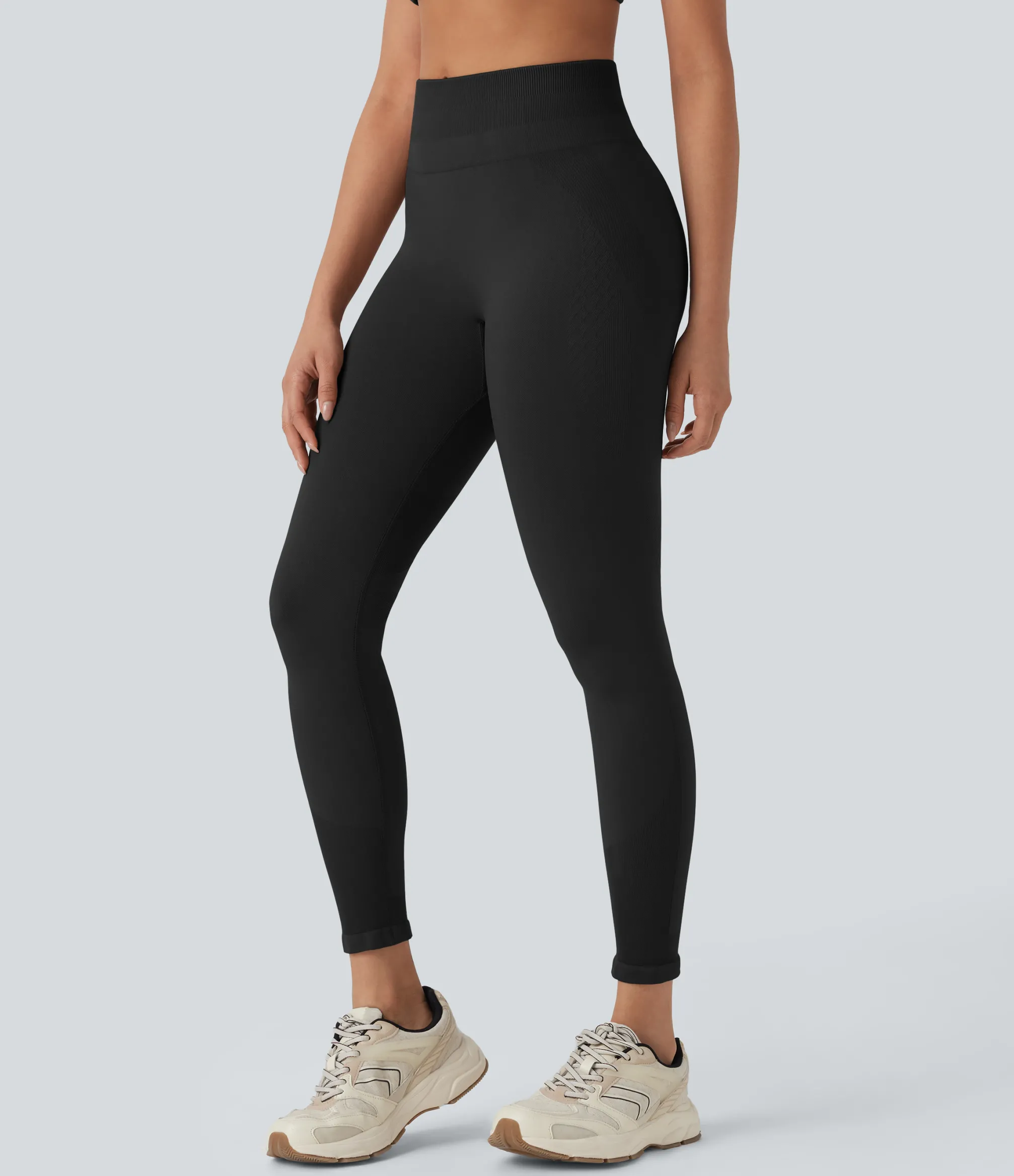 Leggings<HALARA Seamless Flow High Waisted 7/8 Workout Leggings