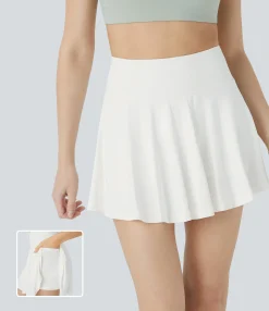 Mini Skirts<HALARA Seamless Flow High Waisted 2-in-1 Pocket Flare Mini Yoga Skirt