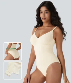 Bras & Underwear|Shapewear<HALARA Seamless Flow Tummy Control Snap Closure Lounge Sculpting Shapewear Bodysuit