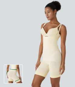Bras & Underwear|Shapewear<HALARA Seamless Flow Tummy Control Butt Lifting Lounge Sculpting Shapewear Bodysuit