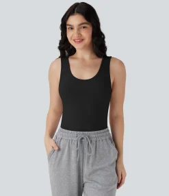 Tank Tops & Camis|Tank Tops<HALARA Seamless Flow U Back Lounge Tank Top