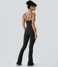 Jumpsuits<HALARA Seamless Flow U Neck Flare Yoga Jumpsuit