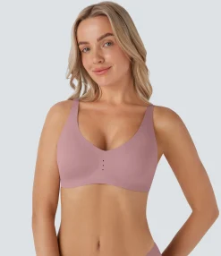Bras & Underwear<HALARA Seamless Perforated Lounge Bra