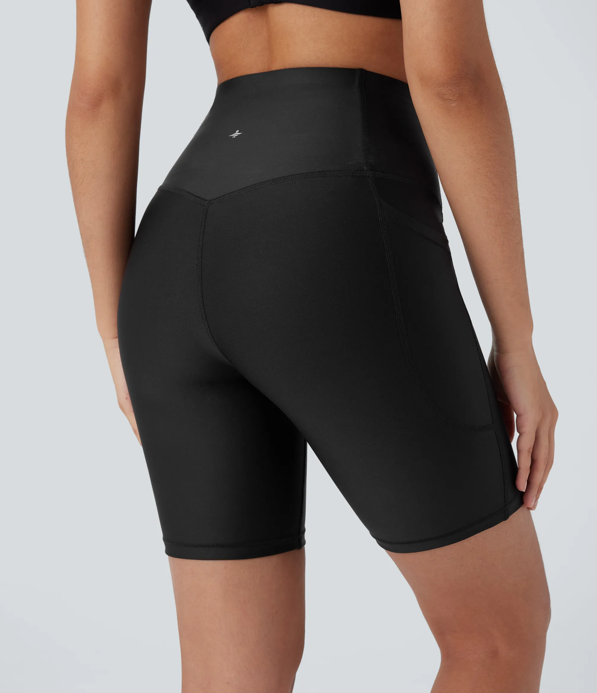 Active Shorts|Bikers<HALARA SoCinched High Waisted Tummy Control Pocket Sheen Training Biker Shorts 7''