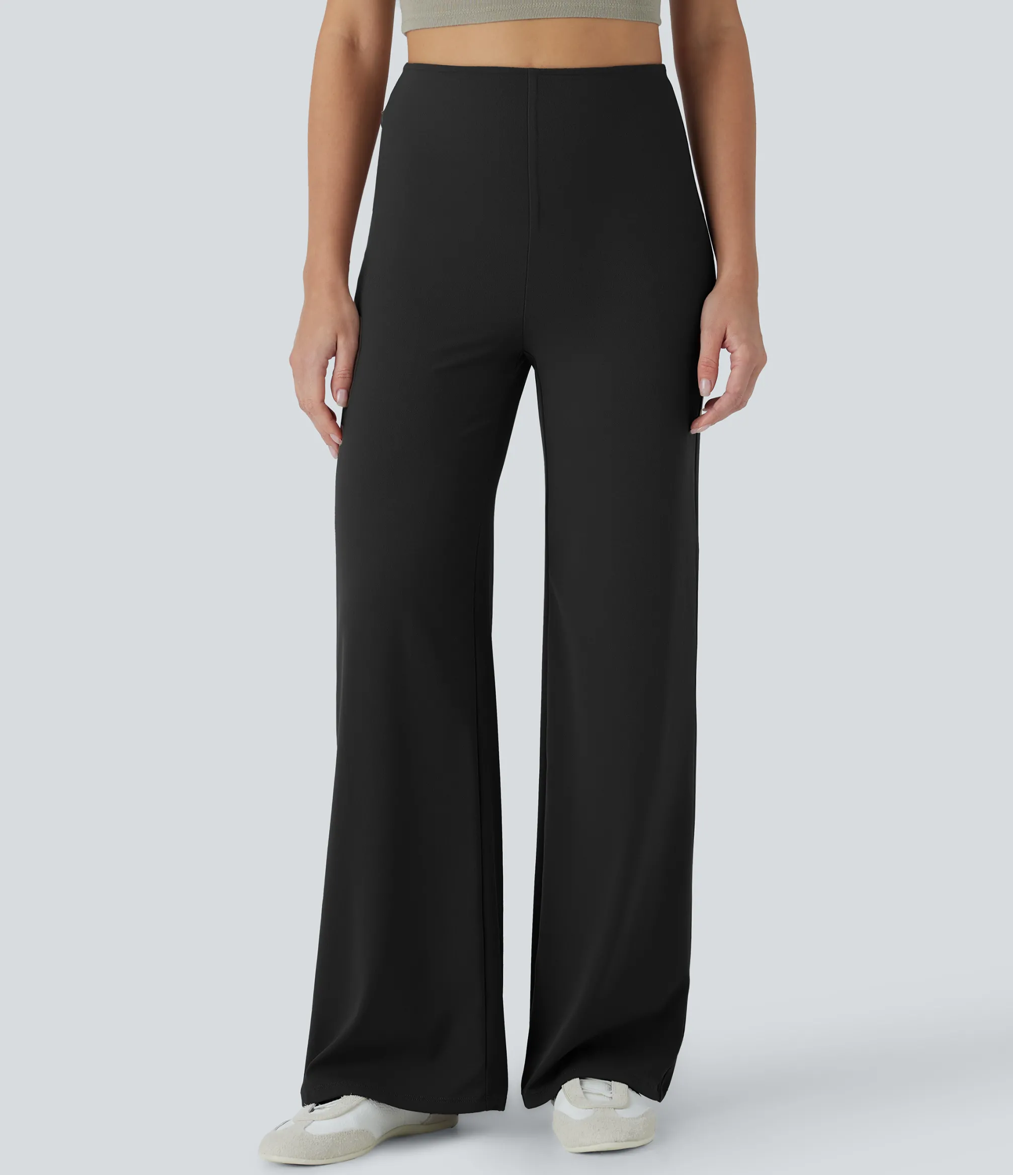 High-Waisted Pants|Straight-Leg Pants<HALARA SoCinched High Waisted Tummy Control Butt Lifting Straight Leg Casual Pants with Pockets