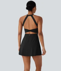 Dresses|Mini Dresses<HALARA SoftlyZero™ Airy A Line Cool Touch Mini Dance Active Dress-Easy Peezy Edition