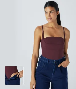 Bodysuits<HALARA SoftlyZero™ Airy Cool Touch Casual Slip Bodysuit-UPF50+