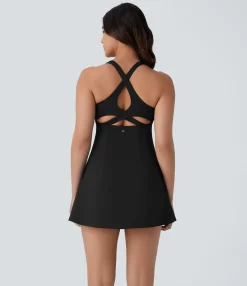 Mini Dresses|Active Dresses<HALARA SoftlyZero™ Airy Cool Touch Mini Dance Active Dress-UPF50+