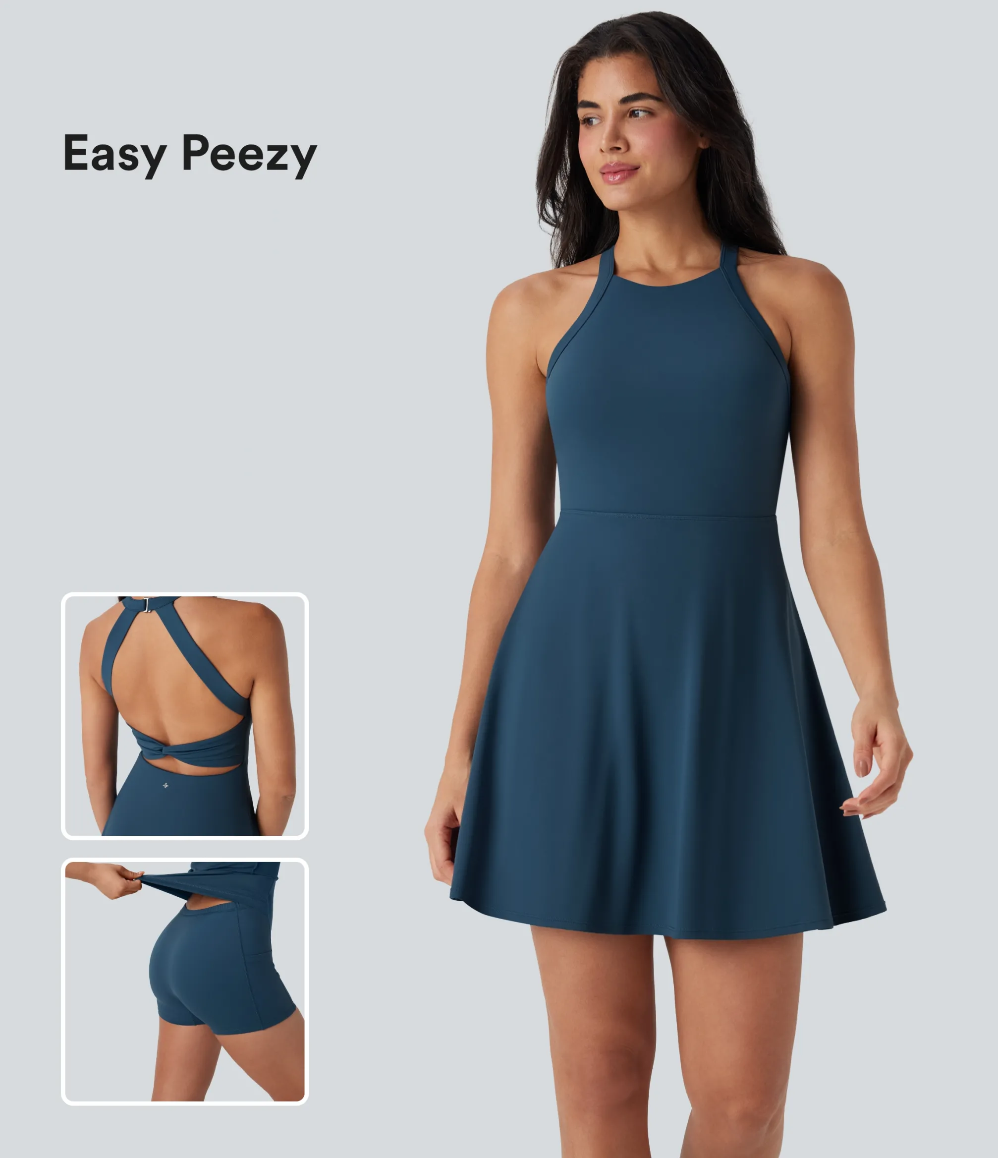 Active Dresses|Dresses<HALARA SoftlyZero™ Airy Cool Touch Dance Active Dress-Easy Peezy