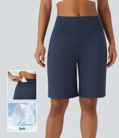 Active Shorts|Shorts<HALARA SoftlyZero™ Airy High Waisted Pockets Cool Touch Yoga Bermuda Shorts