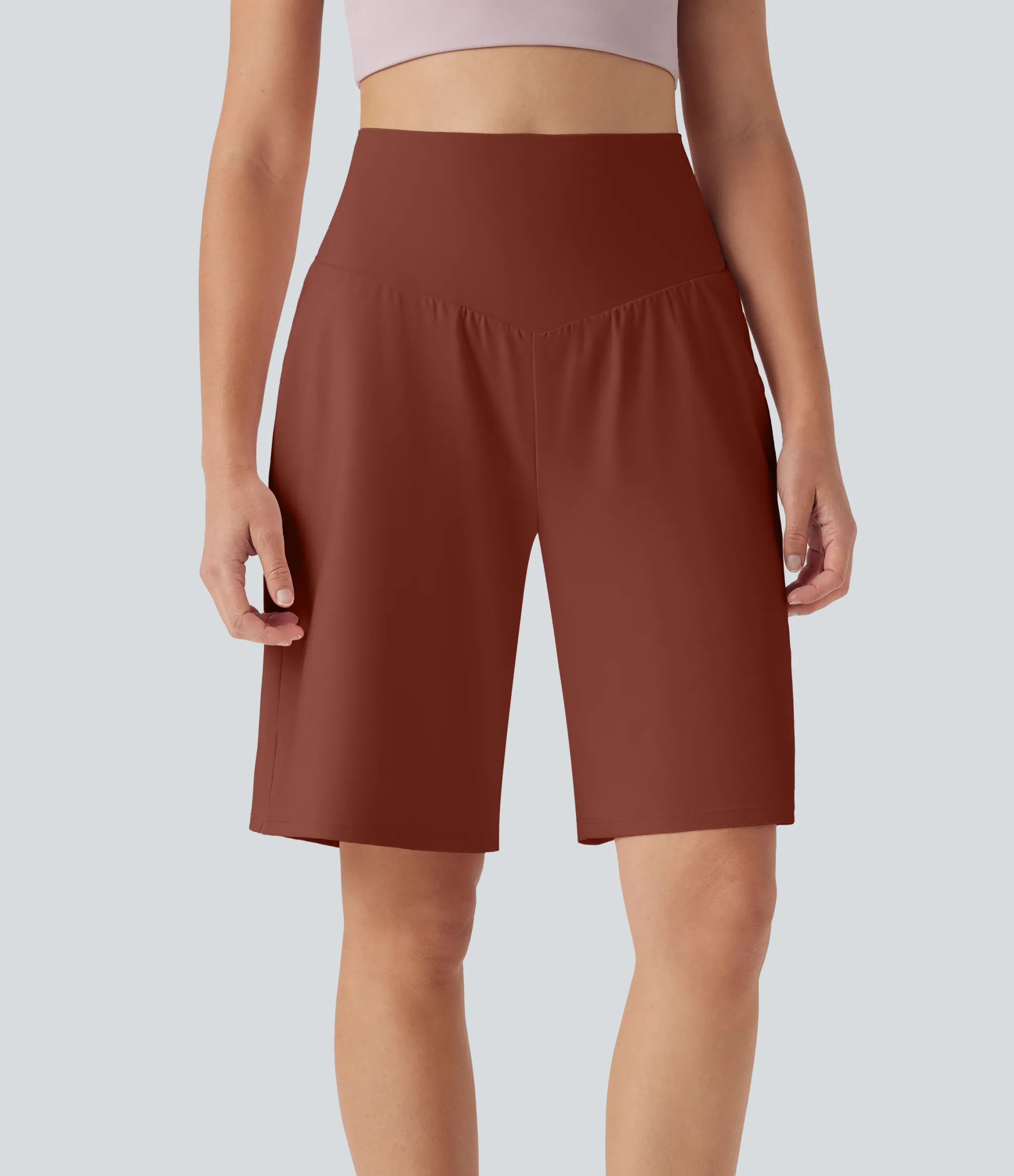 Active Shorts|Shorts<HALARA SoftlyZero™ Airy High Waisted Pockets Cool Touch Yoga Bermuda Shorts