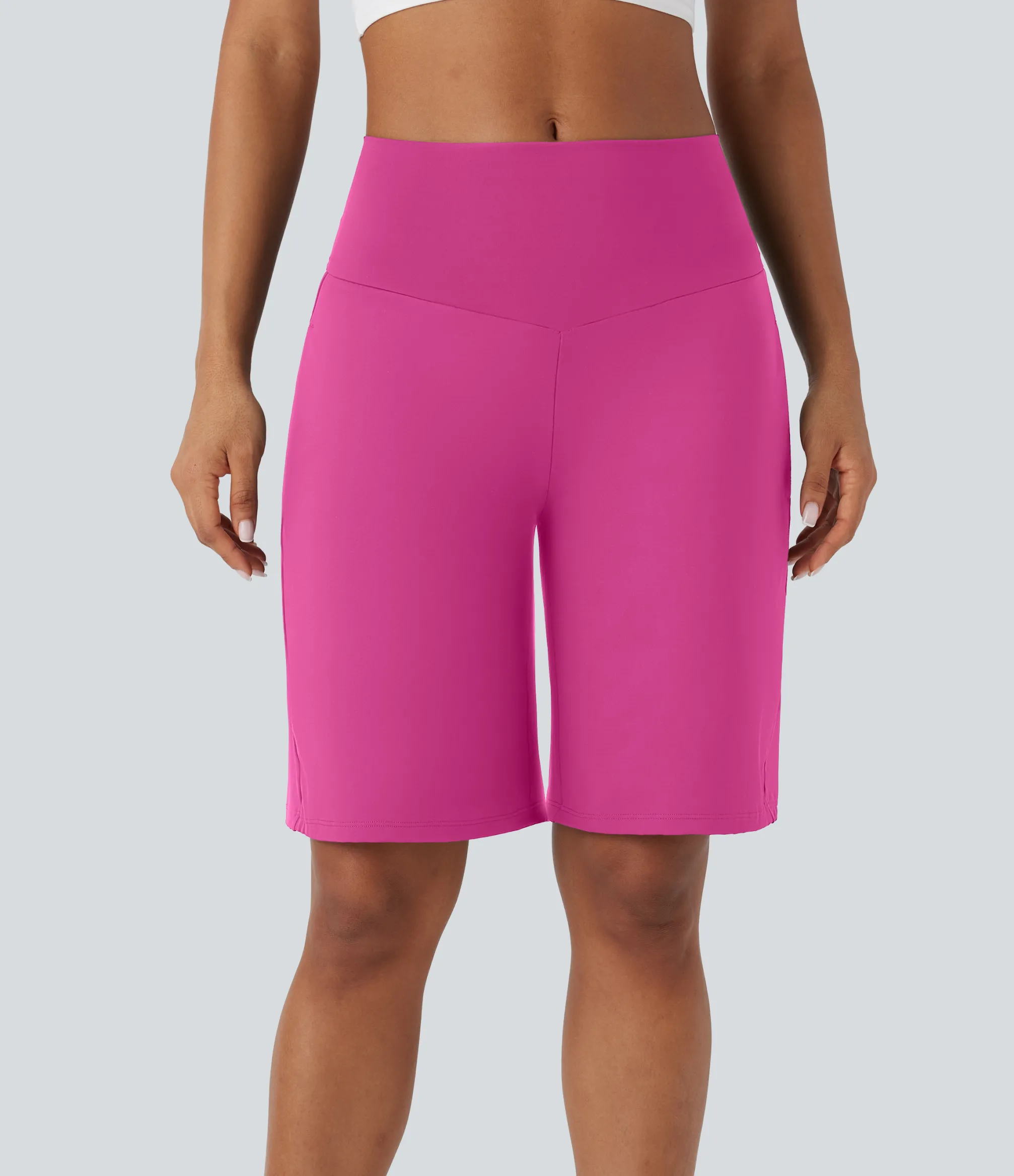 Active Shorts|Shorts<HALARA SoftlyZero™ Airy High Waisted Pockets Cool Touch Yoga Bermuda Shorts