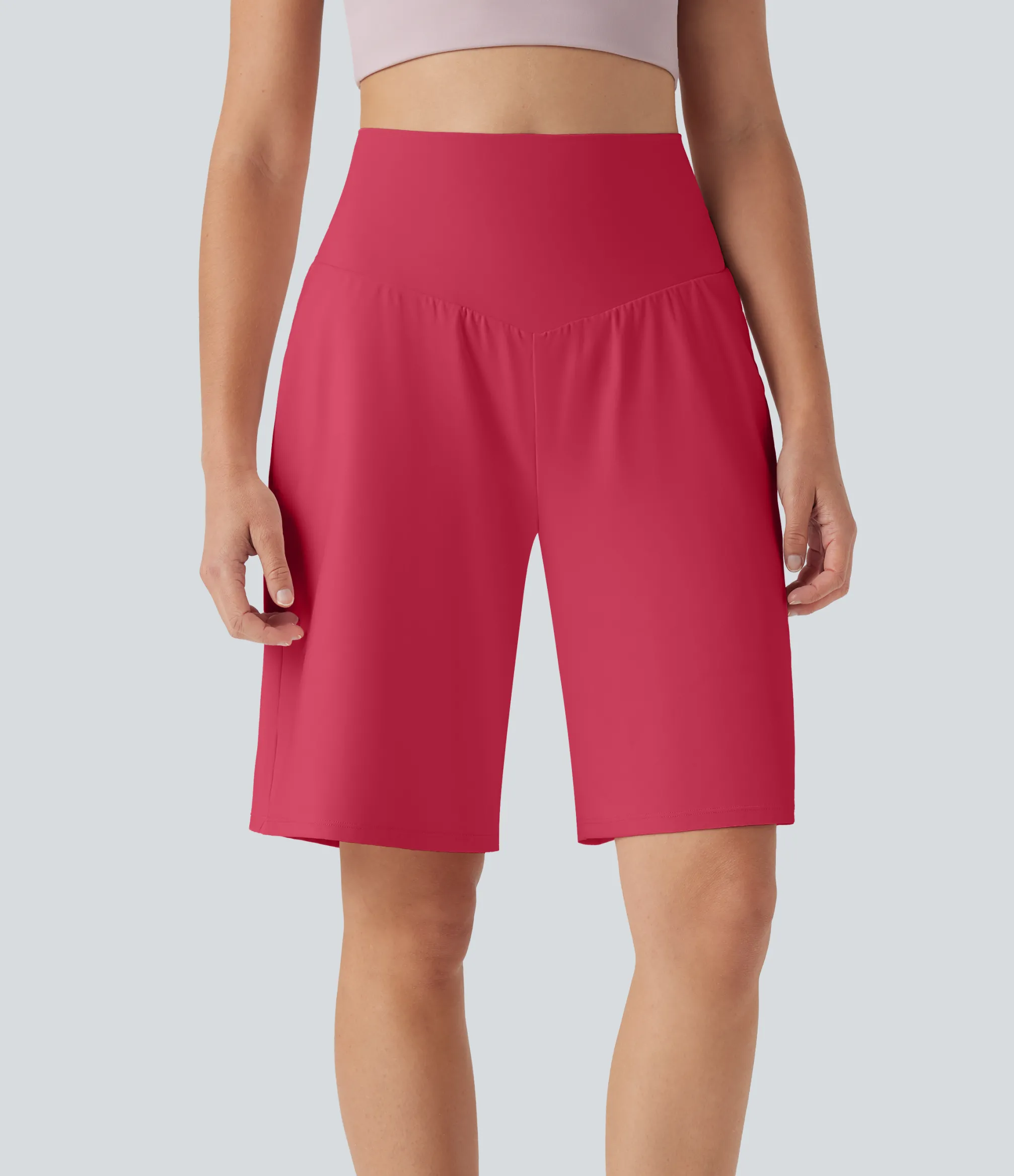Active Shorts|Shorts<HALARA SoftlyZero™ Airy High Waisted Pockets Cool Touch Yoga Bermuda Shorts