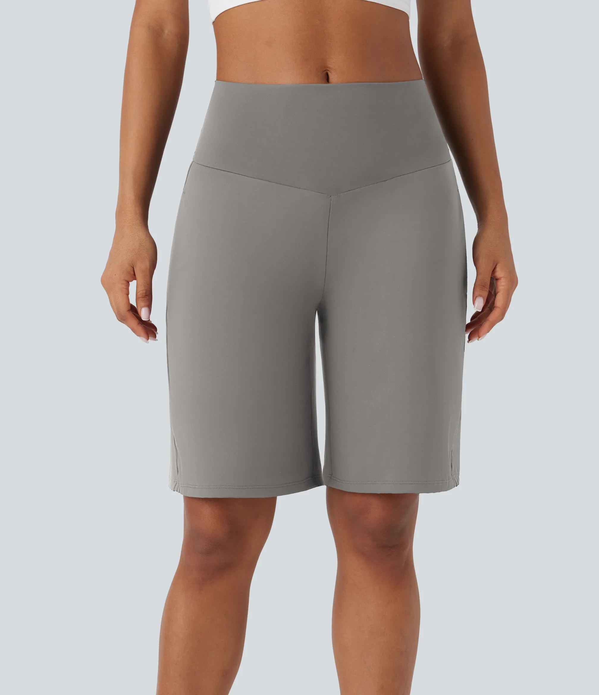 Active Shorts|Shorts<HALARA SoftlyZero™ Airy High Waisted Pockets Cool Touch Yoga Bermuda Shorts