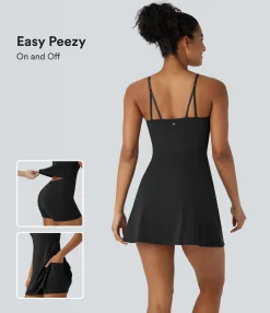 Dresses|Mini Dresses<HALARA SoftlyZero™ Airy 2-in-1 Pocket Cool Touch Mini Dance Active Dress-Easy Peezy Edition