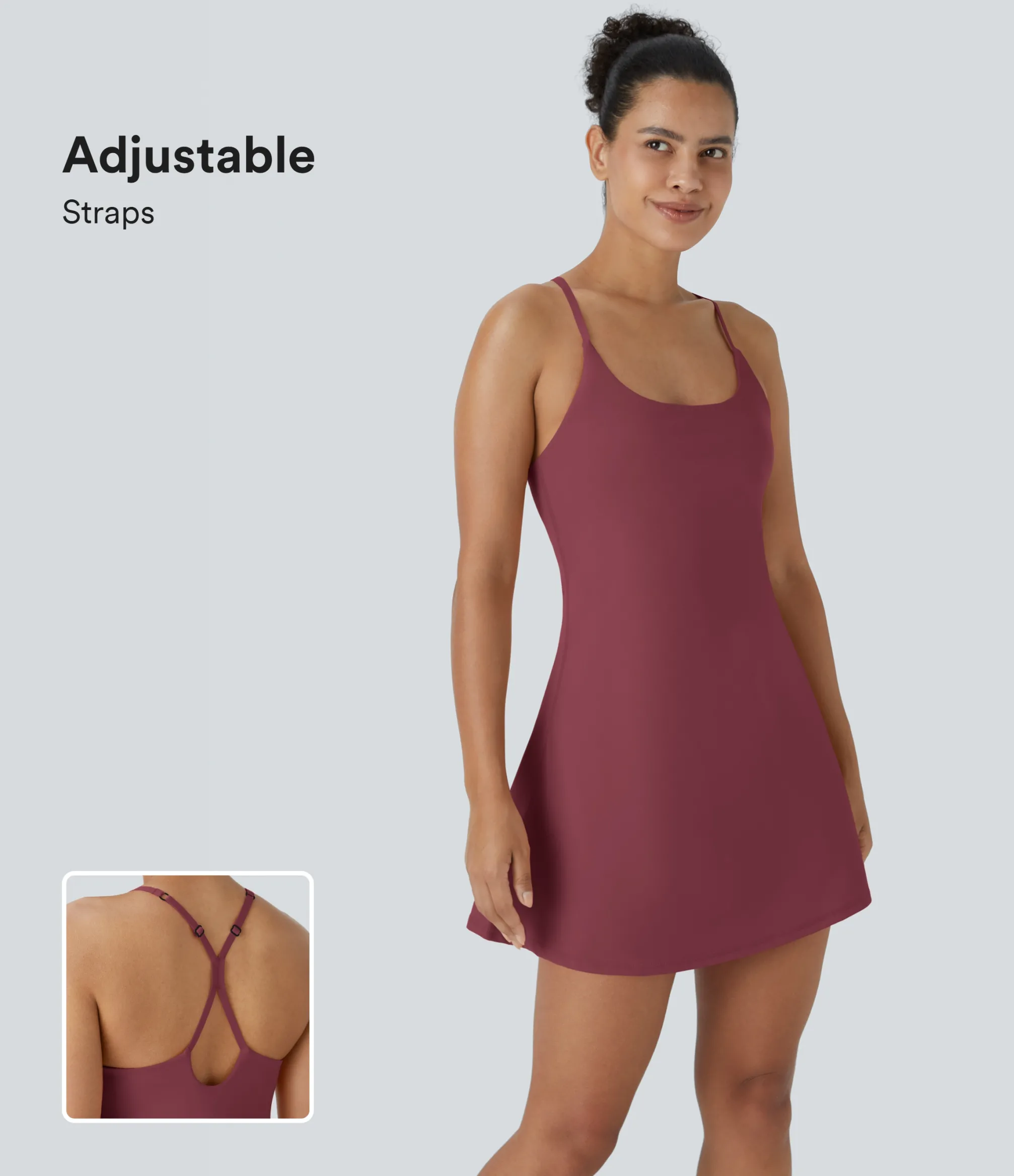 Mini Dresses|Active Dresses<HALARA SoftlyZero™ Airy 2-in-1 Pocket Cool Touch Mini Slip Pickleball Active Dress-UPF50+