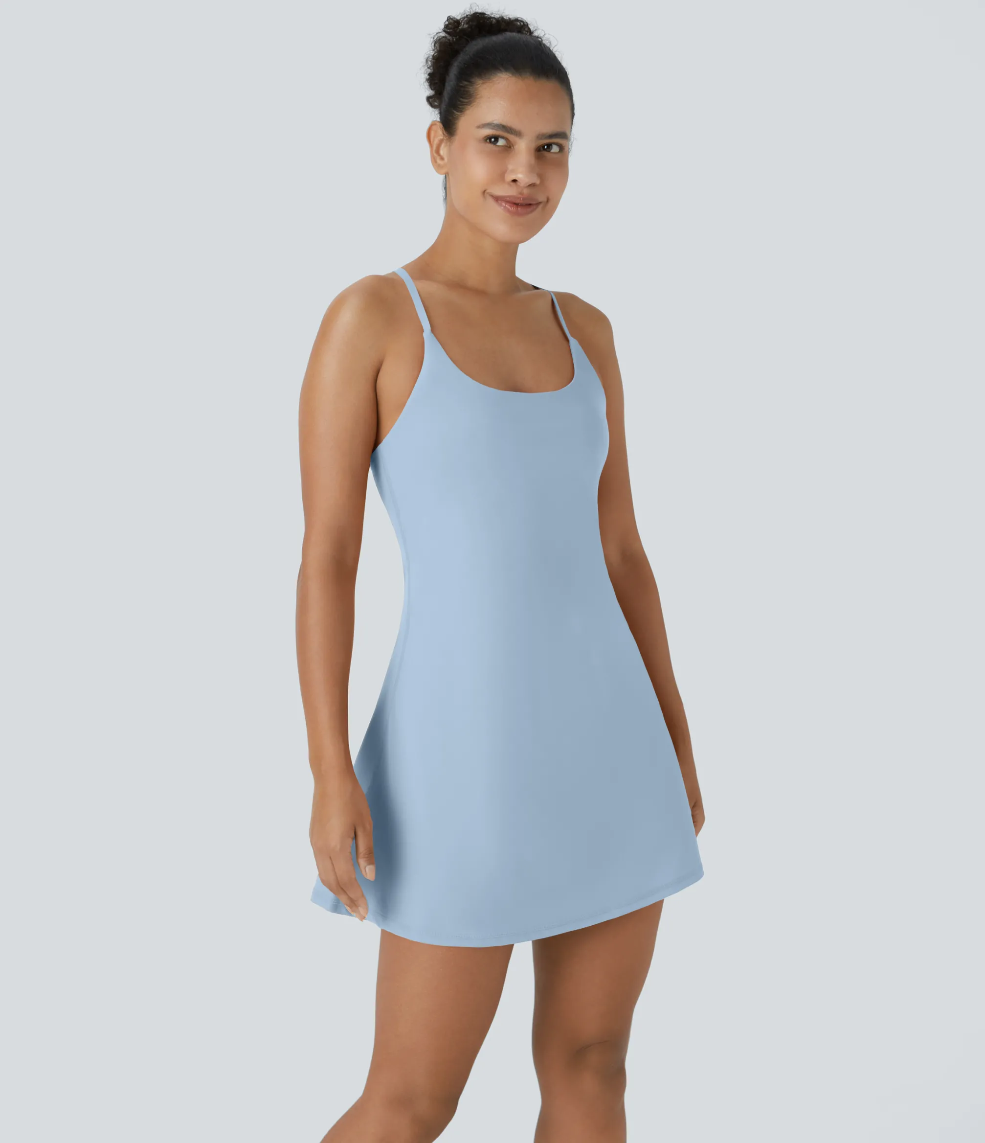 Mini Dresses|Active Dresses<HALARA SoftlyZero™ Airy 2-in-1 Pocket Cool Touch Mini Slip Pickleball Active Dress-UPF50+