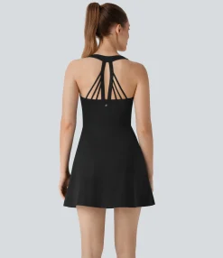Dresses|Mini Dresses<HALARA SoftlyZero™ Airy 2-in-1 Pocket Cool Touch Mini Tennis Active Dress-UPF50+