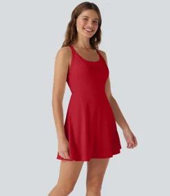 Mini Dresses|Active Dresses<HALARA SoftlyZero™ Airy Molded Cups Cool Touch Dance Active Dress-Easy Peezy Edition