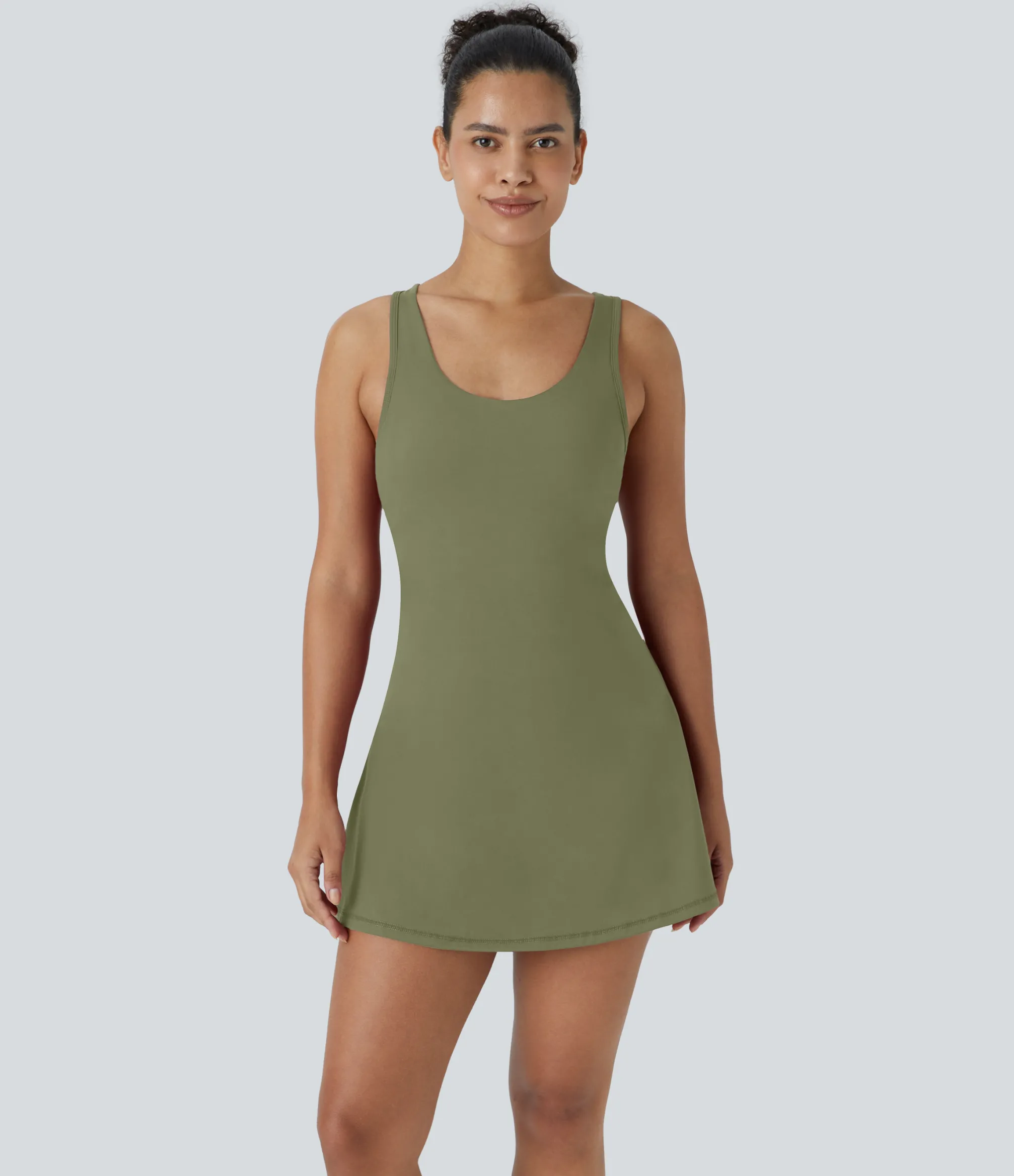 Active Dresses|Dresses<HALARA SoftlyZero™ Airy Racerback Cut Out 2-in-1 Pocket Cool Touch Mini Tennis Active Dress-UPF50+