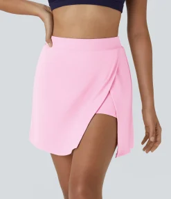 Mini Skirts|Active Skirts<HALARA SoftlyZero™ Airy Side Cut 2-in-1 Pocket Cool Touch Tennis Skirt-Purity-UPF50+