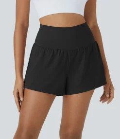 Active Shorts|Shorts<HALARA SoftlyZero™ Airy Super High Waisted Cool Touch Yoga Shorts with Pockets
