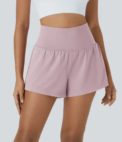 Active Shorts|Shorts<HALARA SoftlyZero™ Airy Super High Waisted Cool Touch Yoga Shorts with Pockets