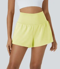 Active Shorts|Shorts<HALARA SoftlyZero™ Airy Super High Waisted Cool Touch Yoga Shorts with Pockets