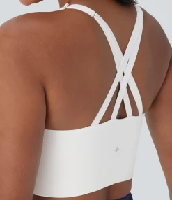 Yoga Tops|Sports Bras<HALARA SoftlyZero™ Low Support Zipper Yoga Sports Bra-UPF50+