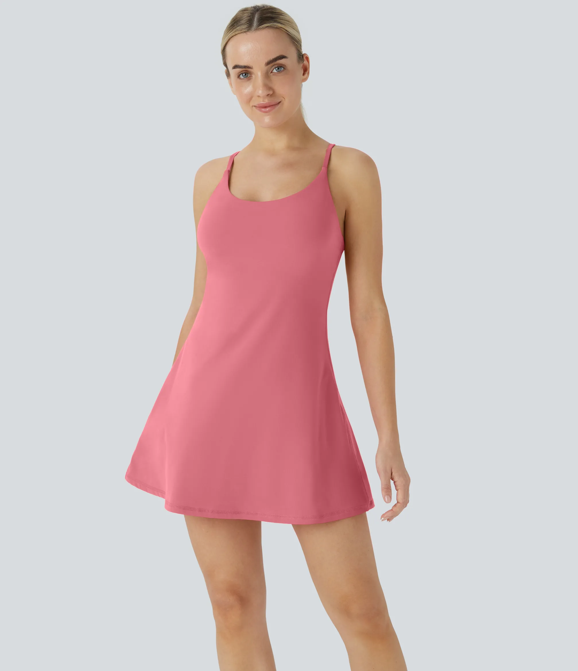 Mini Dresses|Active Dresses<HALARA Softlyzero™ Plush Backless Active Dress