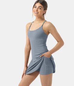 Mini Dresses|Active Dresses<HALARA Softlyzero™ Plush Backless Active Dress