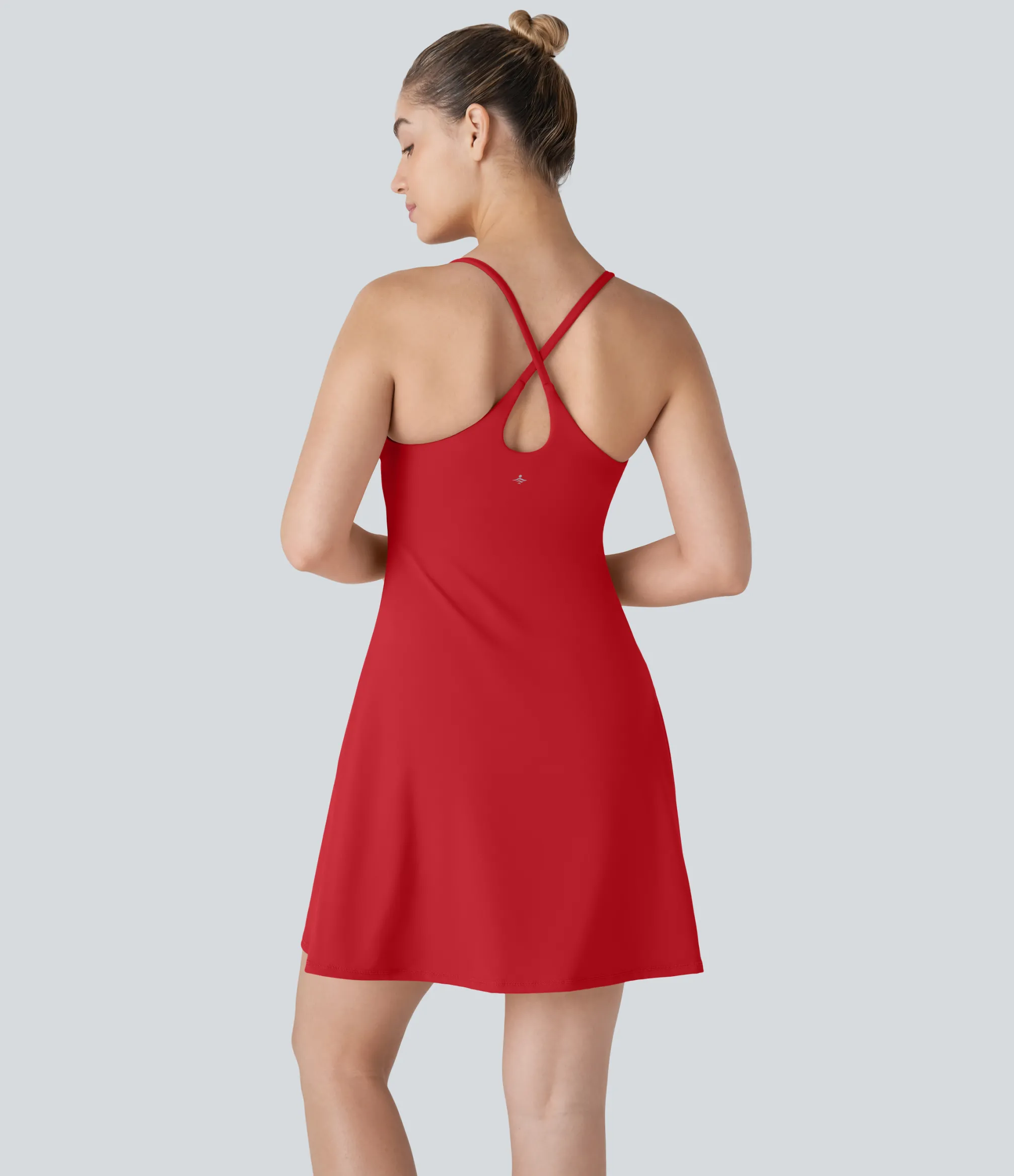 Mini Dresses|Active Dresses<HALARA SoftlyZero™ Plush Backless Active Dress-Longer Length-Easy Peezy Edition