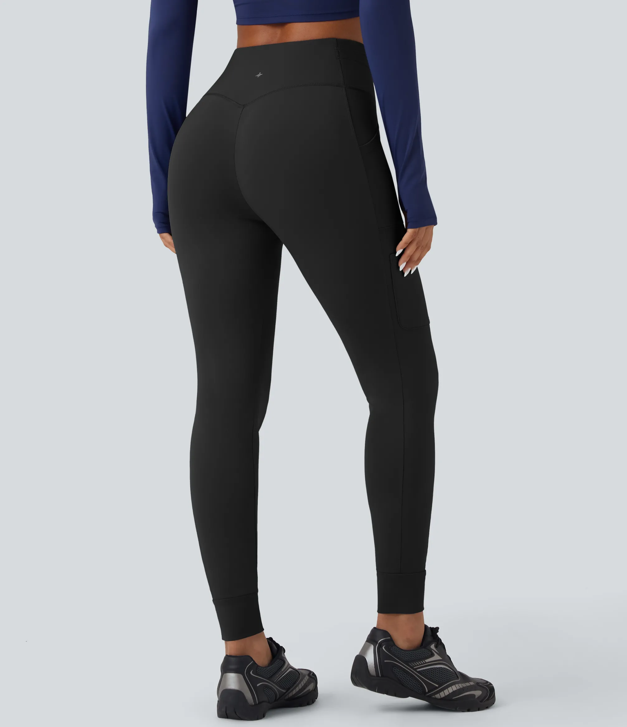 Joggers|Joggers<HALARA SoftlyZero™ Plush High Waisted Drawstring Hiking Joggers with Pockets