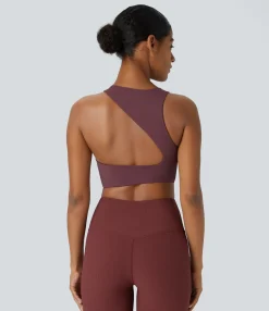 Sports Bras|Sports Bras<HALARA SoftlyZero™ Plush Low Support Asymmetric Yoga Sports Bra