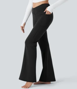 Pants|High-Waisted Pants<HALARA SoftlyZero™ Plush Thermal High Waisted V Shaped Pocket Yoga Flare Pants