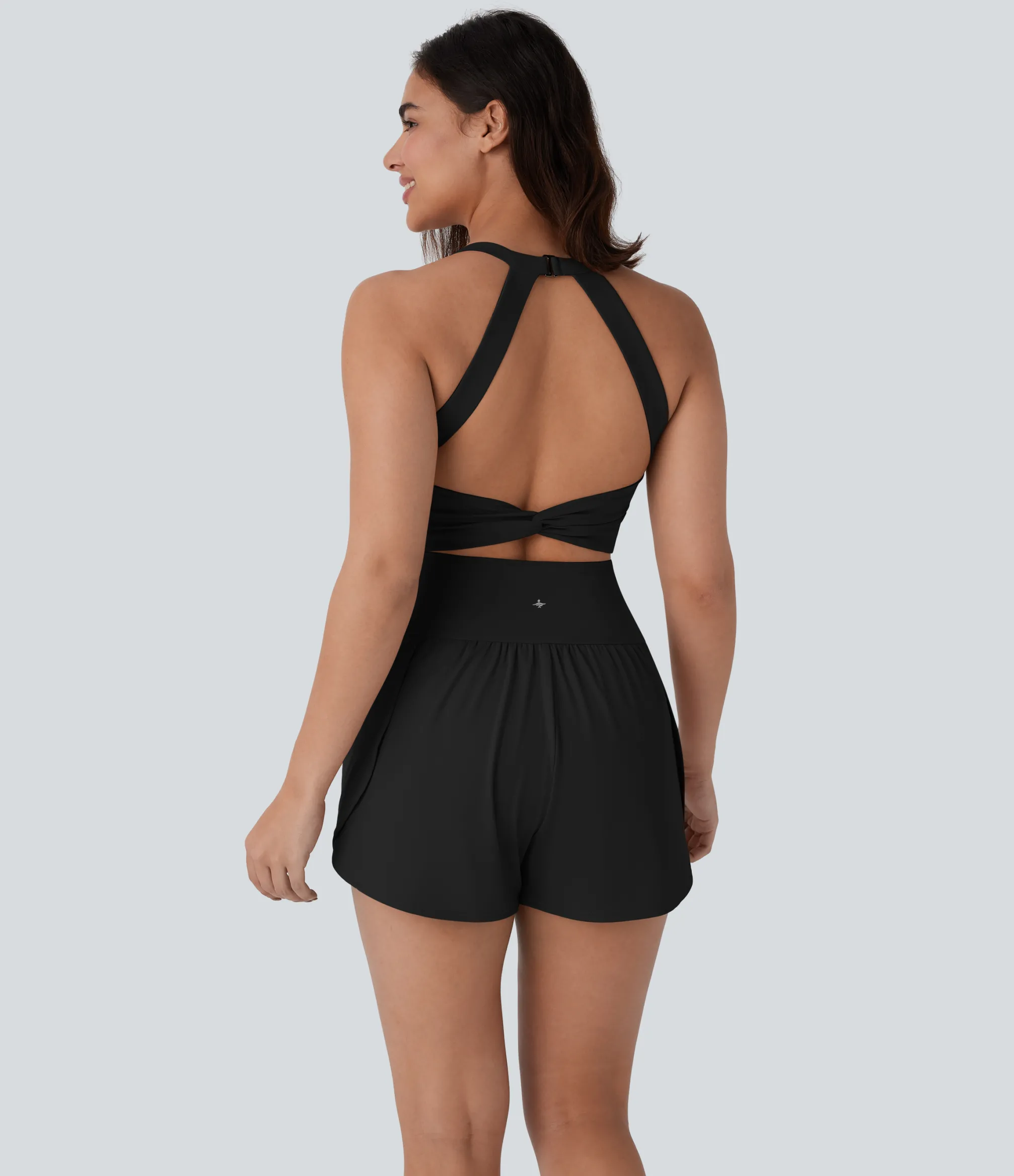 Jumpsuits<HALARA SoftlyZero™ QuickDry SoCinched Tummy Control 2-in-1 Pocket Yoga Jumpsuit